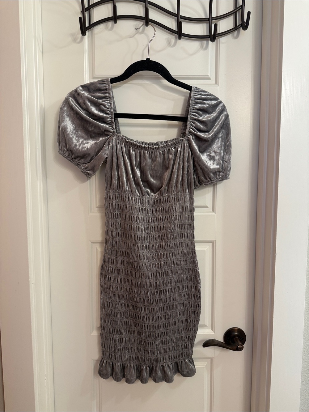 H&M silver mini dress XS